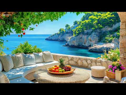 Relájese con vista al mar y sonido de piano.