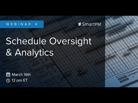 How to Utilize CPM Schedules for Oversight and Analytics