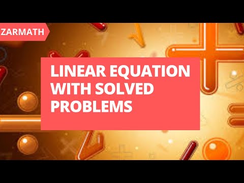 Linear Equation | Degree of Equation | Examples | Zarmath