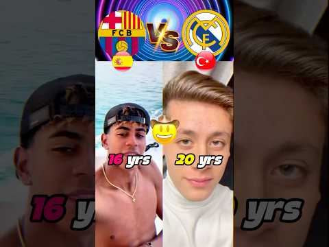 BARCELONA VS REAL MADRID PLAYERS AGED REVEALED! 😍