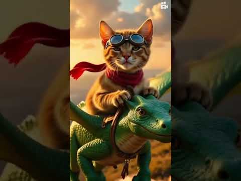 A cat is riding in a dragon #love #bollywood #hindisong #newsong #neelkamal #shorts #explore #fyp