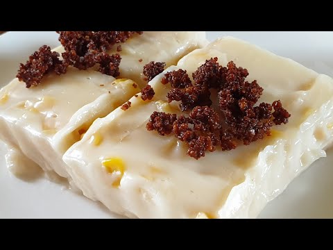 Panlasang Pinoy - Yummy Creamy Maja Blanca with Latik #majablanca #sweets #latik #maha