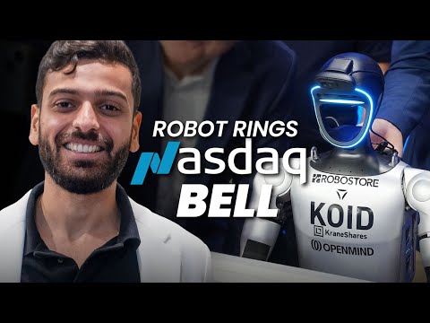 Humanoid Robot Rings Nasdaq Bell | OpenMind's Vision for Physical AI