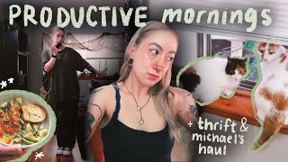 adulting diaries | michaels & thrift haul, renewing my lease, getting back on track