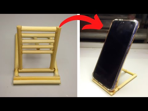 Smart Foldable Phone Stand || Popsicle stick|| Bamboo stick craft ideas