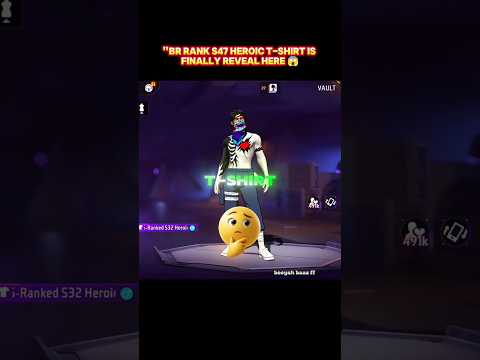 S47 Heroic T-Shirt REVEALED! 😱🔥 Free Fire New Reward #shorts