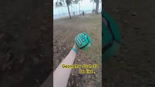 Geometry dash 3D be like🤣#beamdrive #gaming #funny  #games #shorts #geometrydashmemes