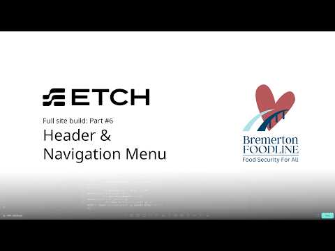 EtchWP Site Build Part 6: Header & Navigation Menu