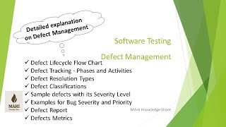 Software Testing - Defect Management