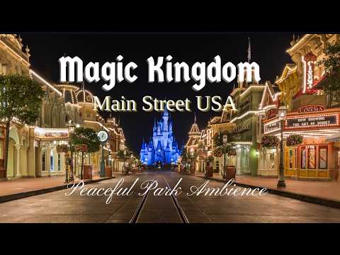 Midnight on Main Street U.S.A. 🌙 | Peaceful Disney Ambience & Relaxing Music