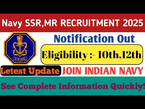 Indian Navy SSR,MR New Vacancy2025 | নতুন নিয়োগ | Update | Letest Vacancy | সম্পূর্ণ জানকারি |#job