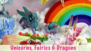 Creating a Magical Diorama with Unicorns, Fairies, and Dragons!