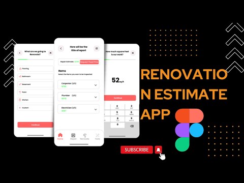 Renovation Estimate App in Figma