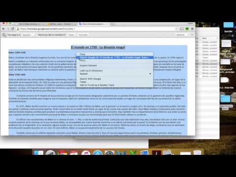 Translating Documents on Google