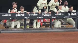 2026/07/11　宮崎一樹くんのプロ初ホームランの時のファイターズベンチ