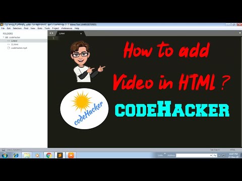 How To Add Video Into The HTML FILE  || codeHacker ||