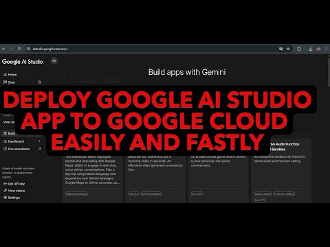 DEPLOY GOOGLE AI STUDIO APP TO GOOGLE CLOUD RUN