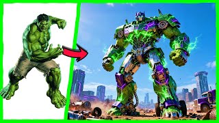 AVENGERS TRUCKS OPTIMUS TRANSFORM TO ROBOT OPTIMUS PRIME  - (Marvel & DC) 2025 🌟