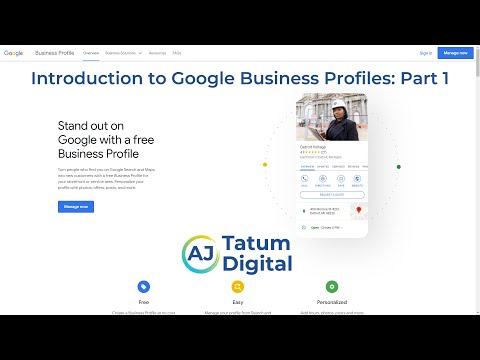 Introduction to Google Business Profiles: Part 1