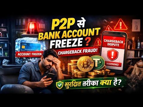 P2P Crypto Sell Se Bank Account Freeze Kyun Hota Hai? | Chargeback Scam Explained