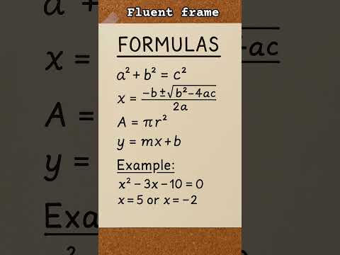 math's best Formulas by Fluent frame ☠️🎭 #math #education #exam #motivation #mathstricks