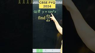 CBSE 2026 Differentiation PYQ 2024 Maths  Class 12 Maths #cbse2026 #maths #cbseboard #cbseclass12