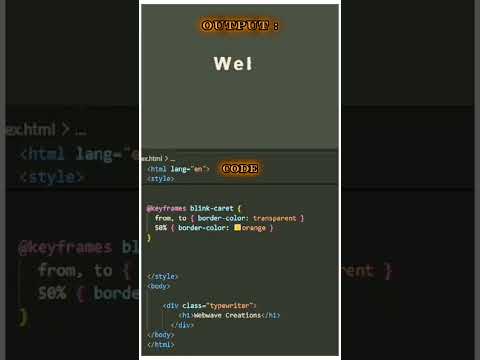 How to Create a Stunning Typing Animation in HTML & CSS! 🚀 | Quick Guide