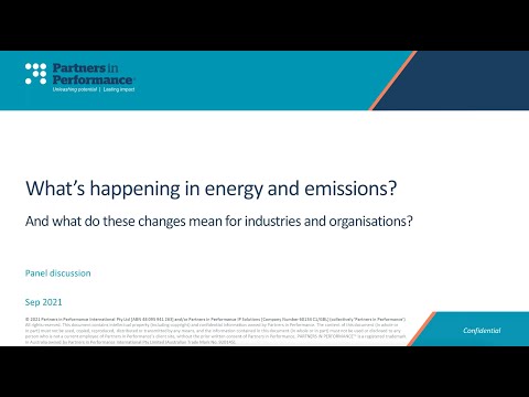 Partners in Performance - Energy and Emissions Webinar