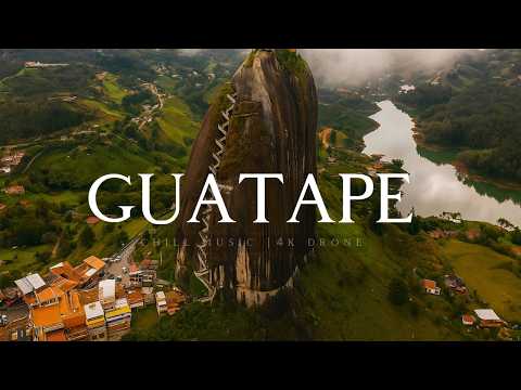 CHILL Lo-Fi vibes | 4K Drone | HELICOPTER views of COLOMBIA #guatapé #chillmusic #colombia #4kdrone