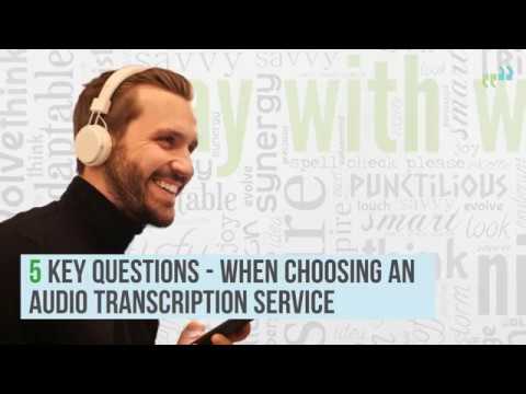 5 key questions to ask when choosing a audio transcription service   landscape
