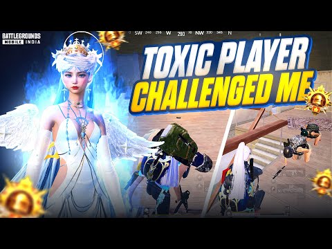 Toxic Player Challenged Me | Fastest Solo vs Squad Clutches in Rank push Lobby | BGMI