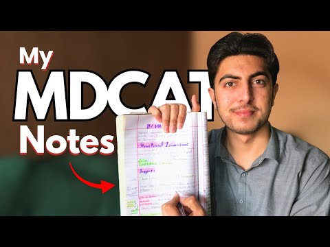 How I Made MDCAT Notes That Helped Me Clear in 1st Attempt