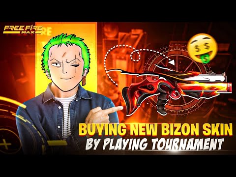 Day 2 🎯Of Buying Bizon Gunskin 🤑 By Playing Tournament🏆#freefire #tournament