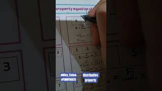 Write ✍🏻 The Distributive property for GR 3 #Miss_Fatma#FUNNYMATH