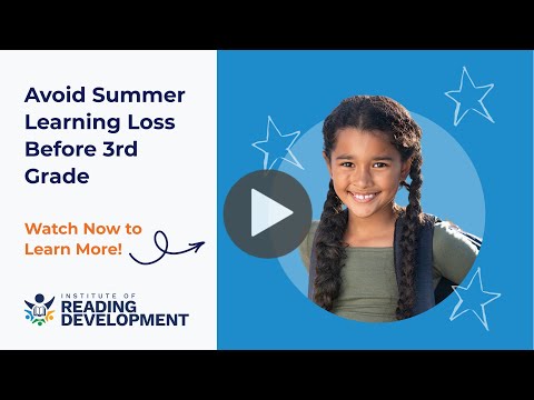 Avoid Summer Learning Loss Before 3rd Grade
