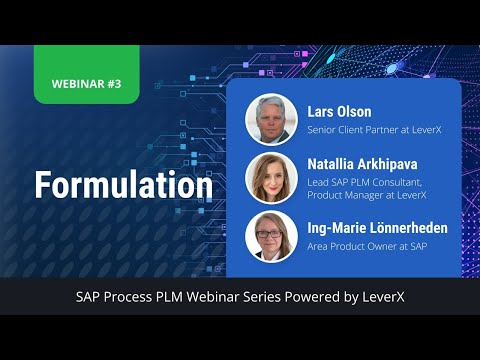 SAP Process PLM | Cloud: Formulation