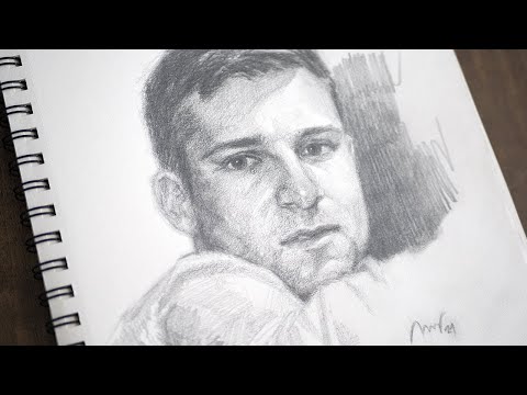 Stunning Male Portrait Creation: Pencil Timelapse!