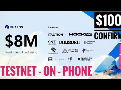 Pharos Testnet Airdrop | 8 Million Funding | Pharos Confirmed✅ | Pharos testnet on phone #airdrop