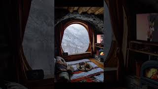 Warmth inside, snow outside. The perfect cozy escape. #CozyVibes #WinterChill #WarmEscape #dallas