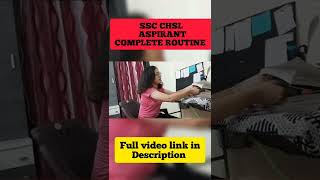 SSC CHSL ASPIRANT ROUTINE|Study vlog|STUTI JAIN