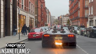CRAZY CAPRISTO LAMBORGHINI AVENTADOR S DESTROYS London! INSANE V12 SOUNDS & REACTIONS!