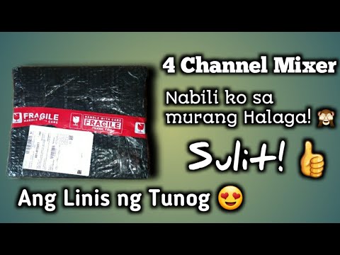 Unboxing and Sound Testing Yamaha 4 Channel Mixer, SULIT!!! Napaka Linis ng Tunog