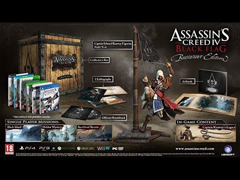 Assassin's Creed 4 Black Flag Buccaneer Edition Unboxing (Collector's Edition)