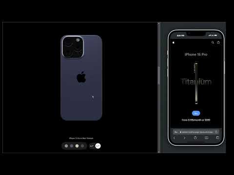 IPhone Landing Page UI - React, GSAP, ThreeJS