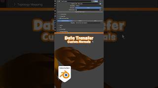 Data Transfer for Custom Normal in Blender #blender #3dmodeling #3d #free #tutorial #howto #modifier