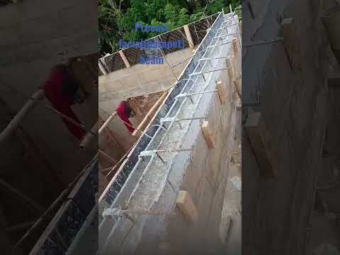 what does parapet Beam looks like ❤️  reinforcement iron for cantilever facial