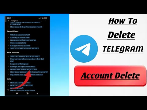 How to delete telegram account #telegram