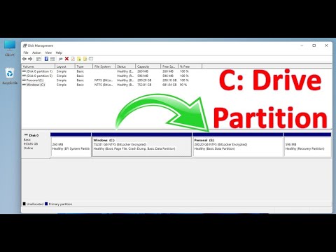 How to create Partition on Windows 11 | C Drive Partition in HP laptop | Partition Hard Drives