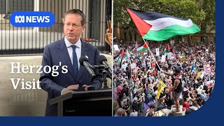 Israeli President Herzog visits Sydney as thousands protest | ABC NEWS