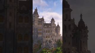 We uploaded a new tutorial for this castle! #minecraft #ideas #castle #tutorial #shorts #medieval